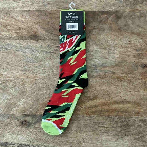 NEW Adult MT. Dew Socks-Mountain Dew - Picture 2 of 2